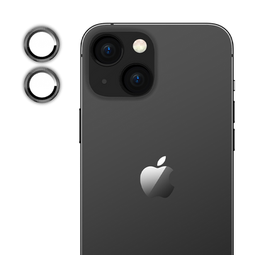 Tempered Glass Camera Lens Protector for iPhone 15-Black
