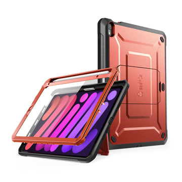 SUPCASE iPad Mini 6 and 7 Unicorn Beetle PRO Shockproof Rugged Case - Metallic Red
