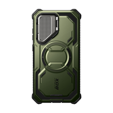 Galaxy S25 Plus Armorbox Protective Phone Case - Metallic Green