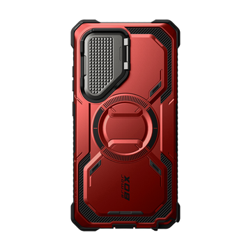 Galaxy S25 Ultra Armorbox Protective Phone Case - Metallic Red