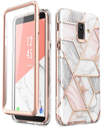 Galaxy A6 Cosmo Case - Marble Pink 1