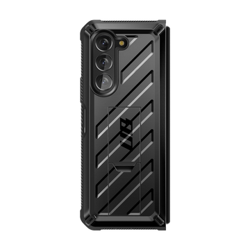 Galaxy Z Fold5 Unicorn Beetle Kickstand Case with Screen Protector-Black