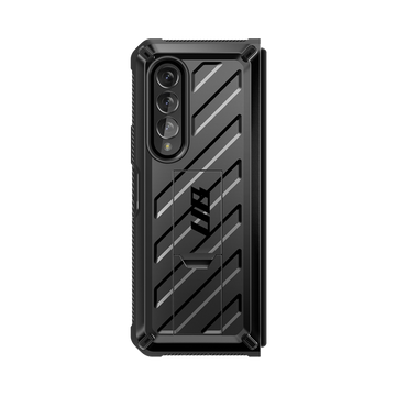 Galaxy Z Fold 3 Unicorn Beetle Kickstand Case with Screen Protector-Black