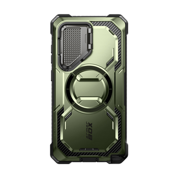 Galaxy S24 Ultra Armorbox Protective Phone Case - Dark Green