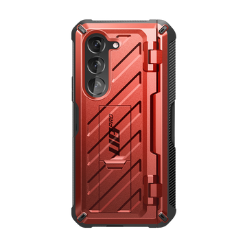 Galaxy Z Fold5 Unicorn Beetle PRO Rugged Case with S-Pen Holder-Metallic Red