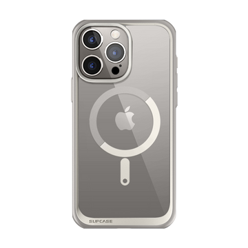 iPhone 15 Pro Max 6.7 inch Unicorn Beetle MAG Slim Clear MagSafe Case-Gray