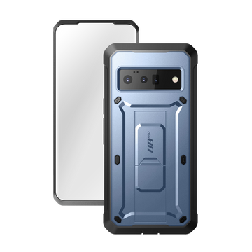 Google Pixel 6 Pro Unicorn Beetle PRO Rugged Holster Case-Metallic Blue