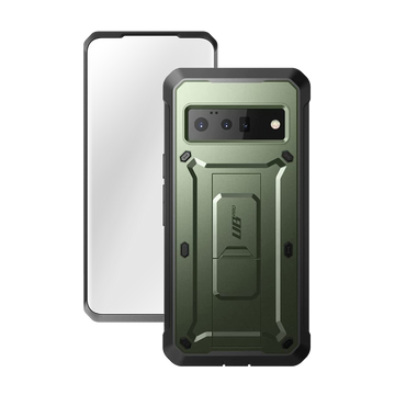 Google Pixel 6 Pro Unicorn Beetle PRO Rugged Holster Case-Dark Green