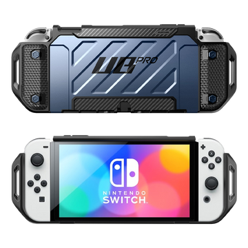 Nintendo Switch OLED Unicorn Beetle PRO Dockable Grip Case-Metallic Blue