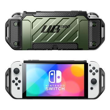 Nintendo Switch OLED Unicorn Beetle PRO Dockable Grip Case-Dark Green