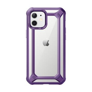 iPhone 12 6.1 inch Unicorn Beetle Exo Clear Case-Purple