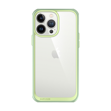 iPhone 13 Pro 6.1 inch Unicorn Beetle Style Slim Clear Case-Mint Green