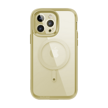 iPhone 14 Pro Max 6.7 inch Unicorn Beetle EDGE MAG with Screen Protector Clear Case-Gold