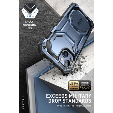 iPhone 14 Max Armorbox Case - Metallic Blue