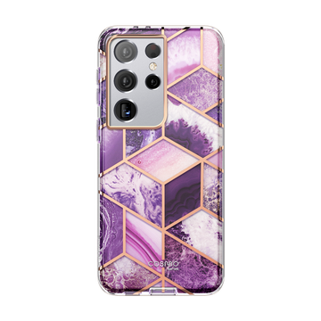 Galaxy S21 Ultra Cosmo Case - Marble Purple 3