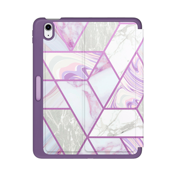 I-Blason iPad mini 6 and 7 Cosmo Case - Marble Purple