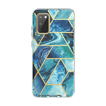 i-Blason Cosmo Case for Samsung Galaxy S20 FE 5G (2020 Release), Slim Stylish Protective Bumper Case with Built-in Screen Protector (Ocean)