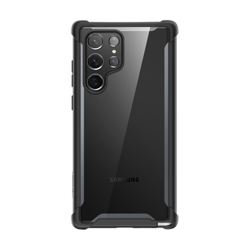 Galaxy S22 Ultra Ares Clear Rugged Case - Black 1