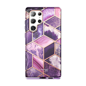 Galaxy S22 Ultra Cosmo Case - Marble Purple 4