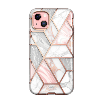 i-Blason Cosmo Series Case for iPhone 13 Mini 5.4 inch (2021 Release), Slim Full-Body Stylish Protective Case with Built-in Screen Protector (Marble)
