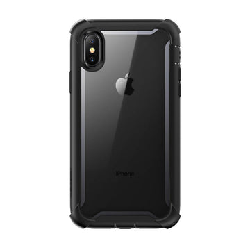 i-Blason Ares Full-Body Rugged Clear Bumper Case for iPhone Xs Max 2018 Release, Black, 6.5"
