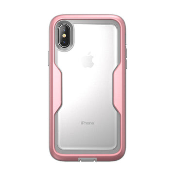 i-Blason Magma Protective Case With Built-in Screen Protector for iPhone X/10Â 2017, Pink/Gold