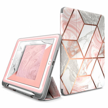 iPad 9.7 inch (2017 & 2018) Cosmo Case - Marble Pink