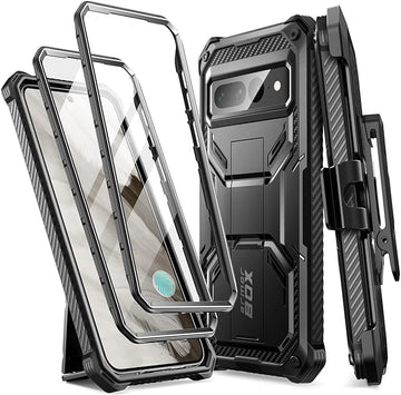 i-Blason Armorbox Series Case for Google Pixel 8（2023 Release, Full Body Heavy Duty Kickstand Case with Built-in Screen Protector for Pixel 8