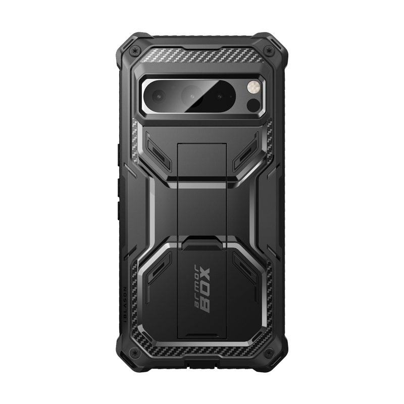 i-Blason Armorbox Series Case for Google Pixel 8 Pro（2023 Release, Full Body Heavy Duty Kickstand Case with Built-in Screen Protector for Pixel 8 Pro (Black)