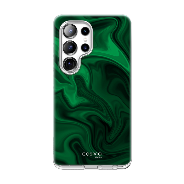 Galaxy S25 Ultra Cosmo Cute Case -Green Abstract