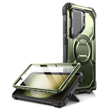 Galaxy S24 Ultra Armorbox Protective Phone Case - Dark Green