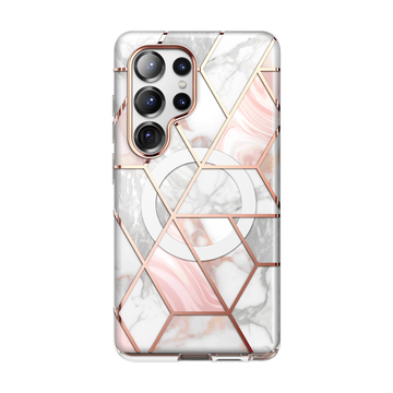 Galaxy S25 Ultra Cosmo Cute Case -Marble Pink