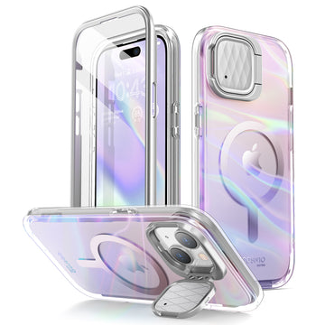 iPhone 15 Cosmo Mag Case - Pink Laser