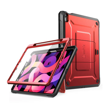 iPad Air 4 / 5 Unicorn Beetle PRO Rugged Kickstand Case-Metallic Red