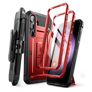 Galaxy S24 Unicorn Beetle PRO Rugged Case-Metallic Red