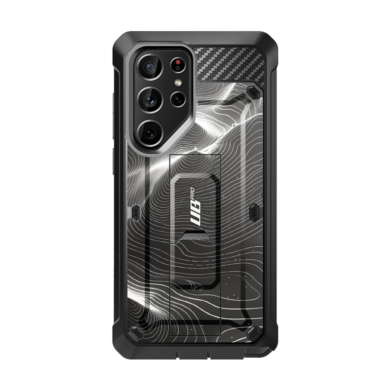 Galaxy S24 Ultra Unicorn Beetle PRO Rugged Case-Black Ripple