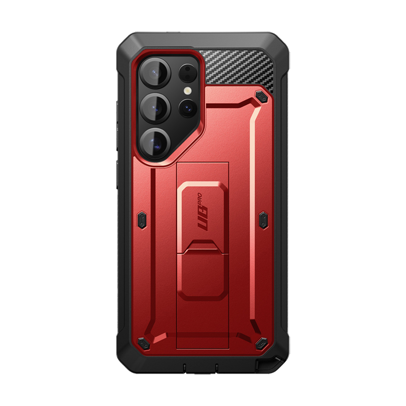 Galaxy S25 Ultra Unicorn Beetle PRO Rugged Case-Metallic Red