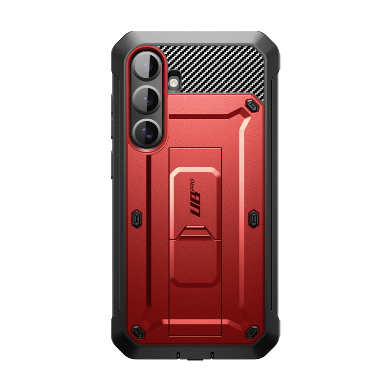 Galaxy S25 Unicorn Beetle PRO Rugged Case-Metallic Red