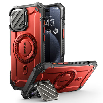 iPhone 16 Pro Max 6.9 inch Unicorn Beetle MAG XT MagSafe Case- Metallic Red