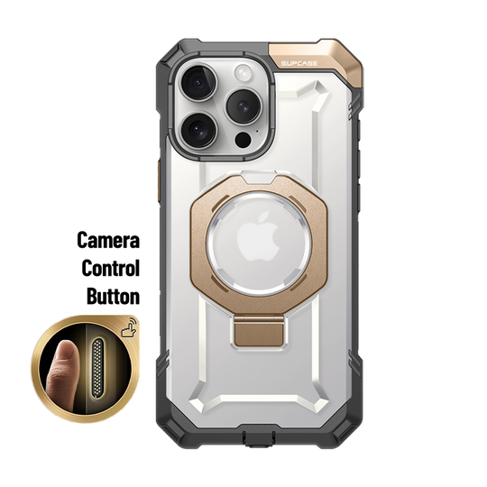 iPhone 16 Pro Max 6.9 inch UB Grip MagSafe Camera Control Button Phone Case- Gold