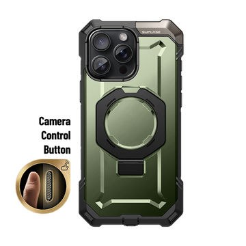 iPhone 16 Pro Max 6.9 inch UB Grip MagSafe Camera Control Button Phone Case- Green
