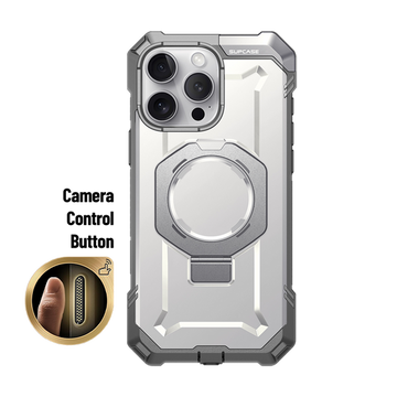iPhone 16 Pro Max 6.9 inch UB Grip MagSafe Camera Control Button Phone Case-White