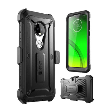 Moto G7 / Moto G7 Plus Unicorn Beetle Pro Rugged Full-Body Case with Screen Protector-Black