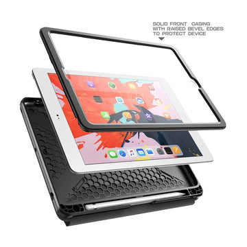 iPad 9.7 inch (2017 & 2018) Unicorn Beetle Trifold Folio Cover-Black