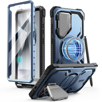 Galaxy S25 Ultra Armorbox Protective Phone Case - Metallic Blue
