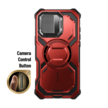 iPhone 16 Pro Max Armorbox Camera Control Button Case - Metallic Red