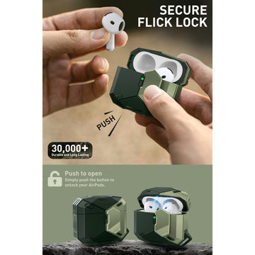 AirPods 4 Matrix MagSafe Case - Dark Green