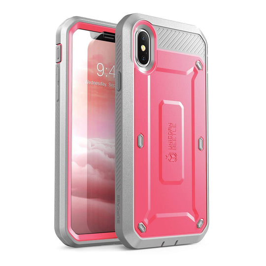 iPhone X / XS Unicorn Beetle Pro Rugged Holster Case-Pink
