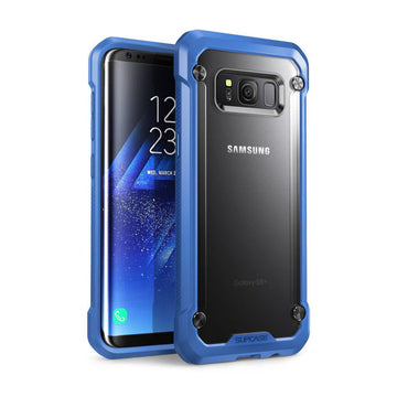 i-Blason Galaxy S8+ Plus Case, [Armorbox] [Full body] [Heavy Duty Protection ] Shock Reduction/Bumper Case WITHOUT Screen Protector for Samsung Galaxy S8+ Plus 2017 Release (Blue)