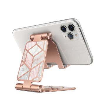 i-Blason Cell Phone Stand, Adjustable Cell Phone Stand, Holder Phone Dock Cradle Multi Angle Compatible with iPhone 11 Pro Xs Xs Max X Xr 7 8 & Android Smartphone, All Smart Phone- Marble